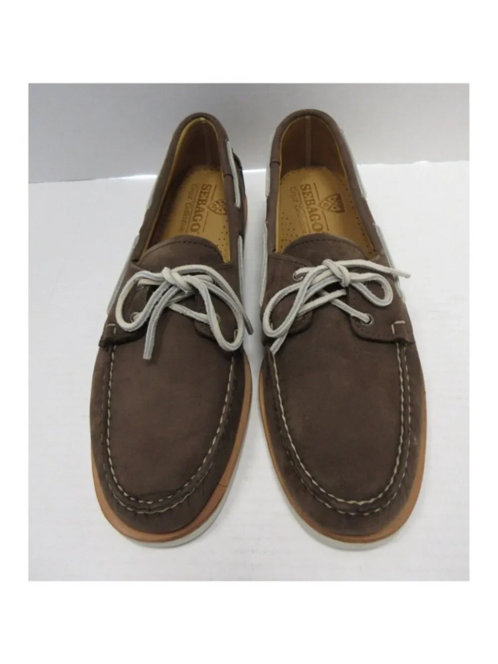 Sebago Boat Shoes 11.5 M Crest Docksides Nubuck Leather Moccasin NEW